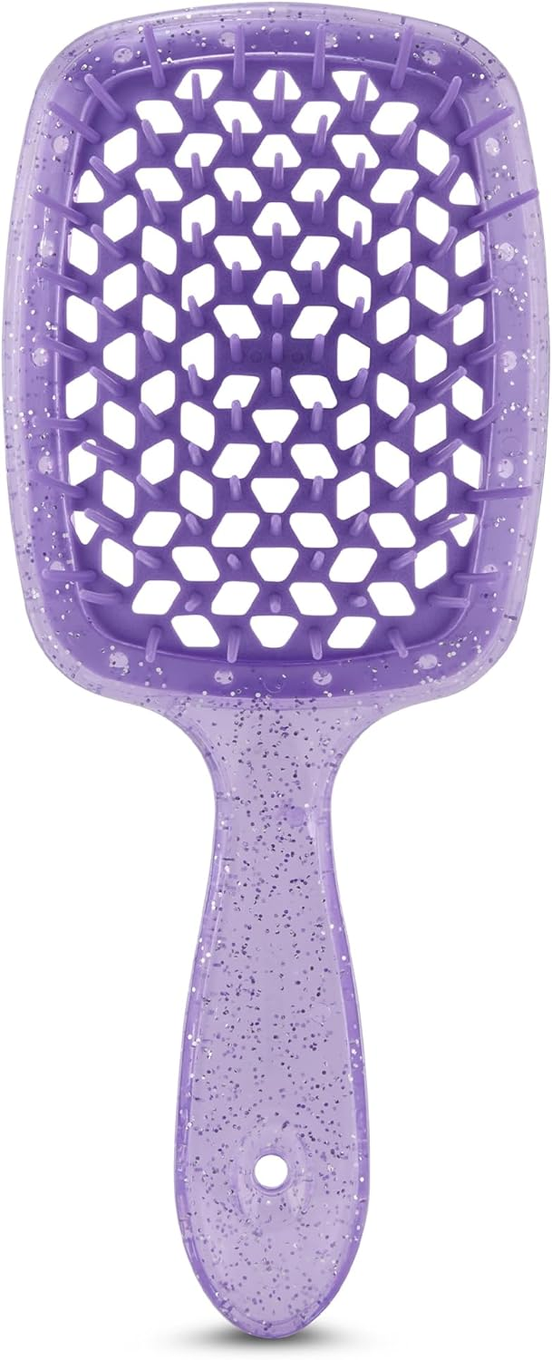 Detangling Brush for All Wet or Dry Hair Types - Pain-Free Brushing, Vented Hair Brush - Lightweight Handle with Extreme Flex to Contour to Scalp (Amethyst) image number 1