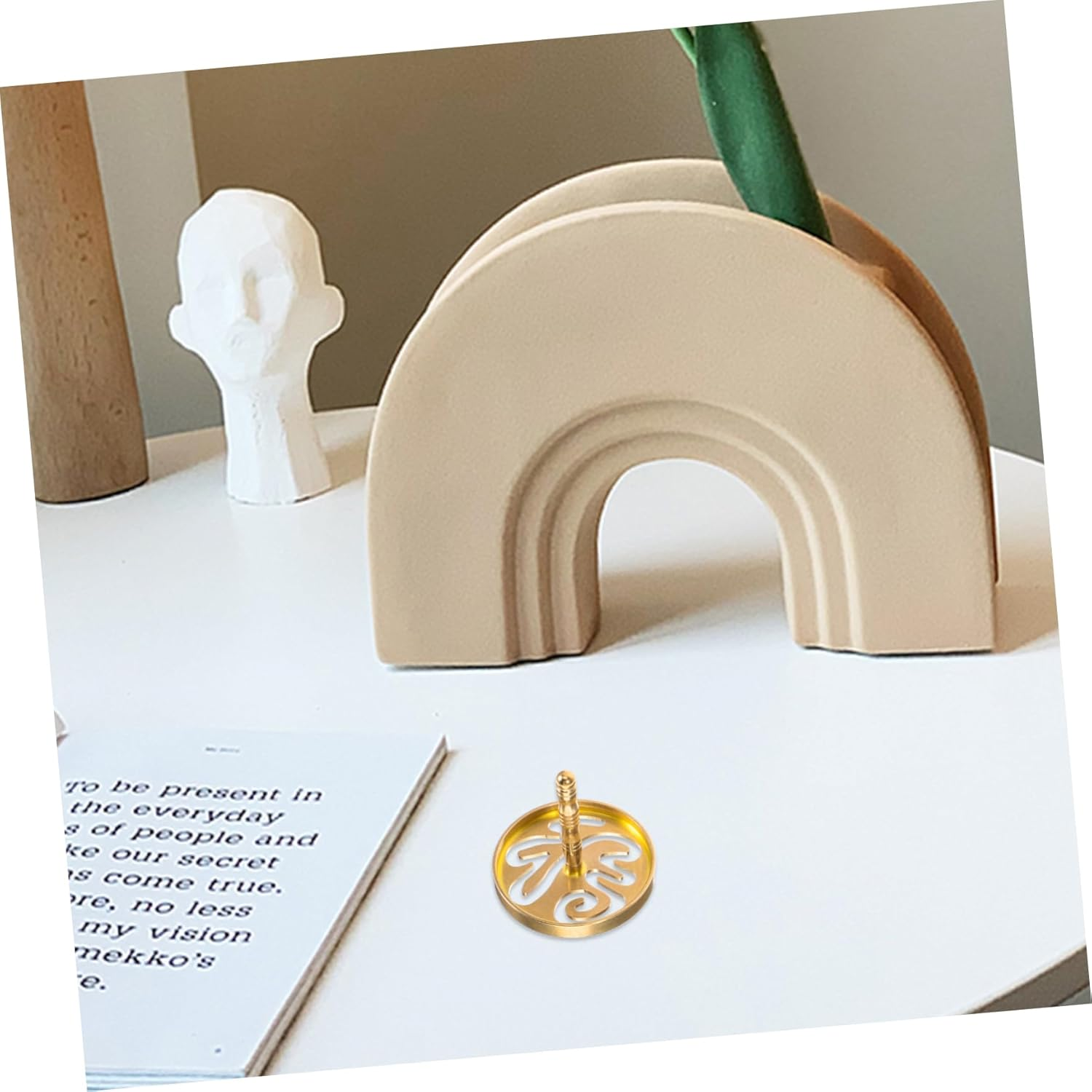 Copper Incense Press Mold Tool for Aromatherapy Design for Easy Ash Shaping for Home Yoga and Meditation Use Copper Construction