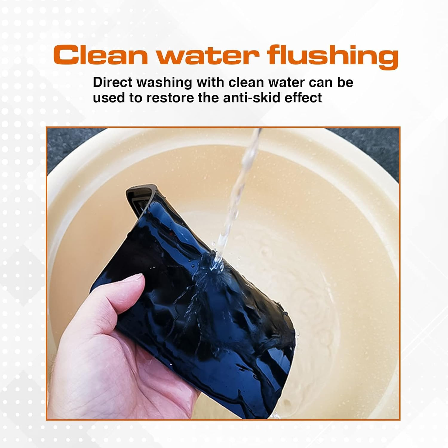 Pack-1 Car Dashboard Phone Anti-Slip Mat, 11.8In X 5.7In Adhesive Grip Pad, Fits for Radar Detector, Cell Phone, Keys, Glass, Mirrors, GPS, Coins, Washable (Black Little Daisy Diamonds) image number 1