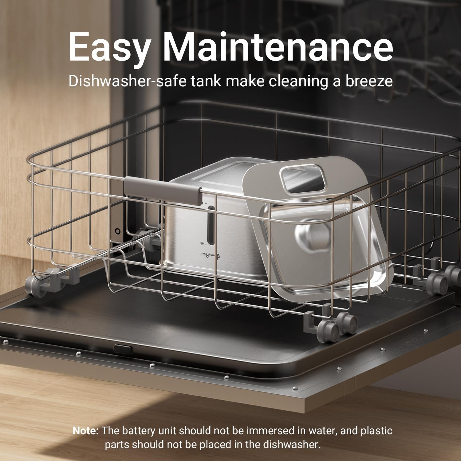 Downypaws Cat Fountain Stainless Steel Wireless Drinking Fountain for Cats Stainless Steel with Motion Sensor and Battery Operated with 6 Filters image number 4