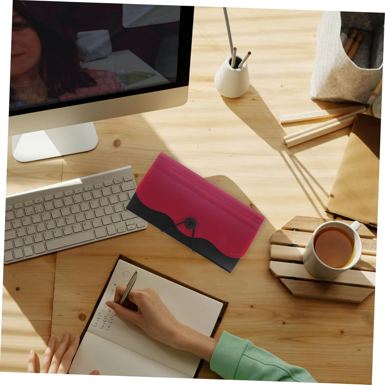 Angoily Accordion File Organizer for Documents Multi Pocket Receipt Holder Bag for Office Home School and Travel Ample Storage for Papers and Cards