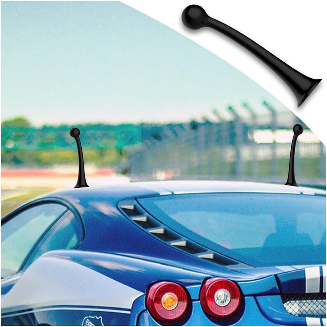 3D Stickers Car Roof Decoration, Adhesive Universal Ornament for Bumper Hood Motorcycle Helmets, Grass Bean Sprouts Sapling and Lovely Creative Snail Tentacle Car Roof Stickers (Tentacle Green)