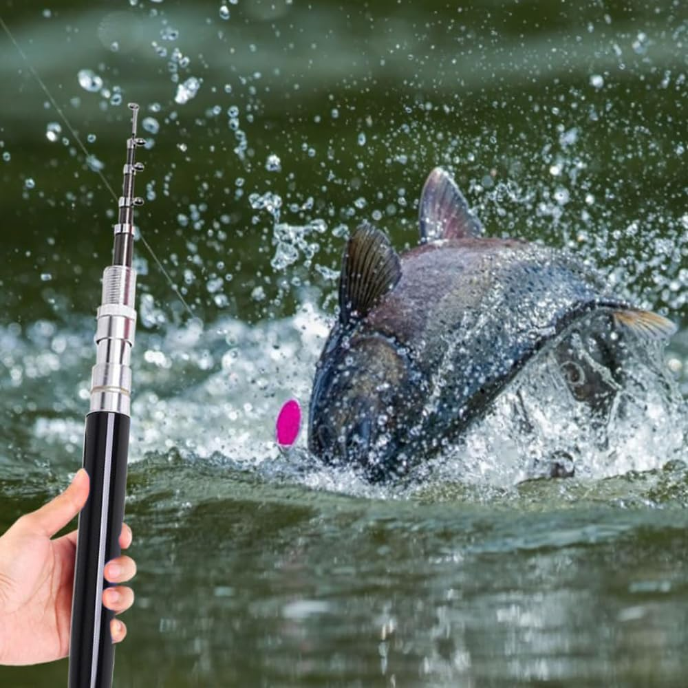 Fishing Rod Reel Combo, Mini Pen Fishing Pole Kit Telescopic Fishing Rod Spinning Reel Combo Kit image number 4