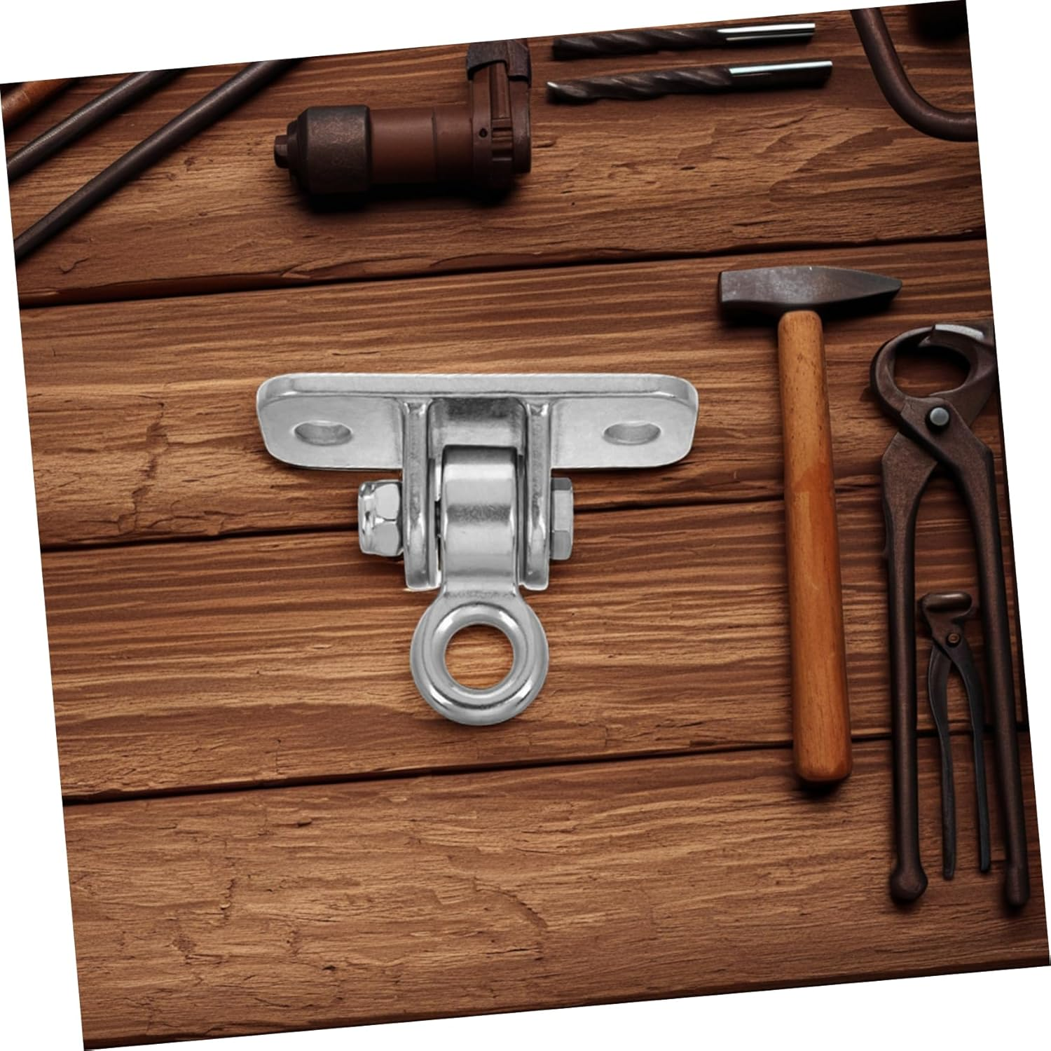 ADOCARN Heavy Duty Metal Ceiling Mount Swing Hanger Rotating Swivel Hook for Hammock Chairs, Porch Swings, and Punching Bags, Ceiling Mount Hardware for Secure Hanging image number 2