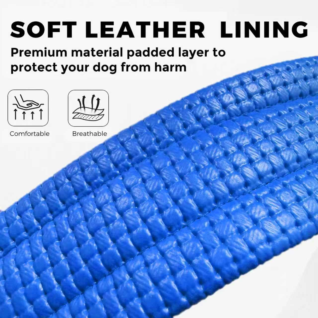 Lepark Head Strap Dog Muzzle Prevent from Taking off by Paws for Small,Medium and Large Dogs(Xl/Blue) image number 6