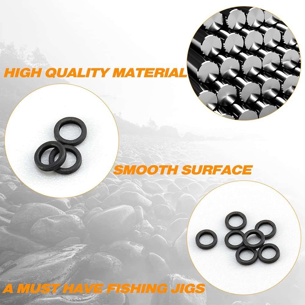 Dr.Fish 50 Pack Fly Fishing Tippet Rings Stainless Steel Solid Lightweight Low Profile 2Mm/2.5Mm Freshwater Trout Salmon Crappie Bluegill Steelhead image number 2