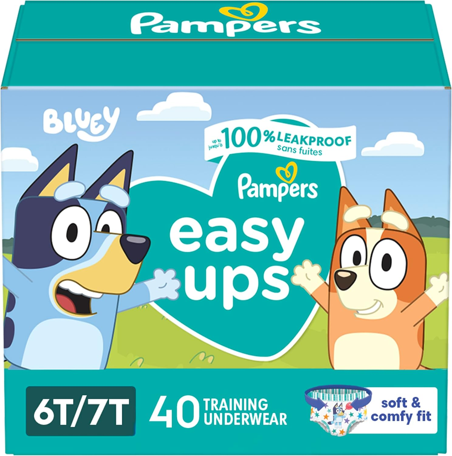 Pampers Easy Ups Training Underwear Boys Size 7 (6T-7T), 40 Count image number 5