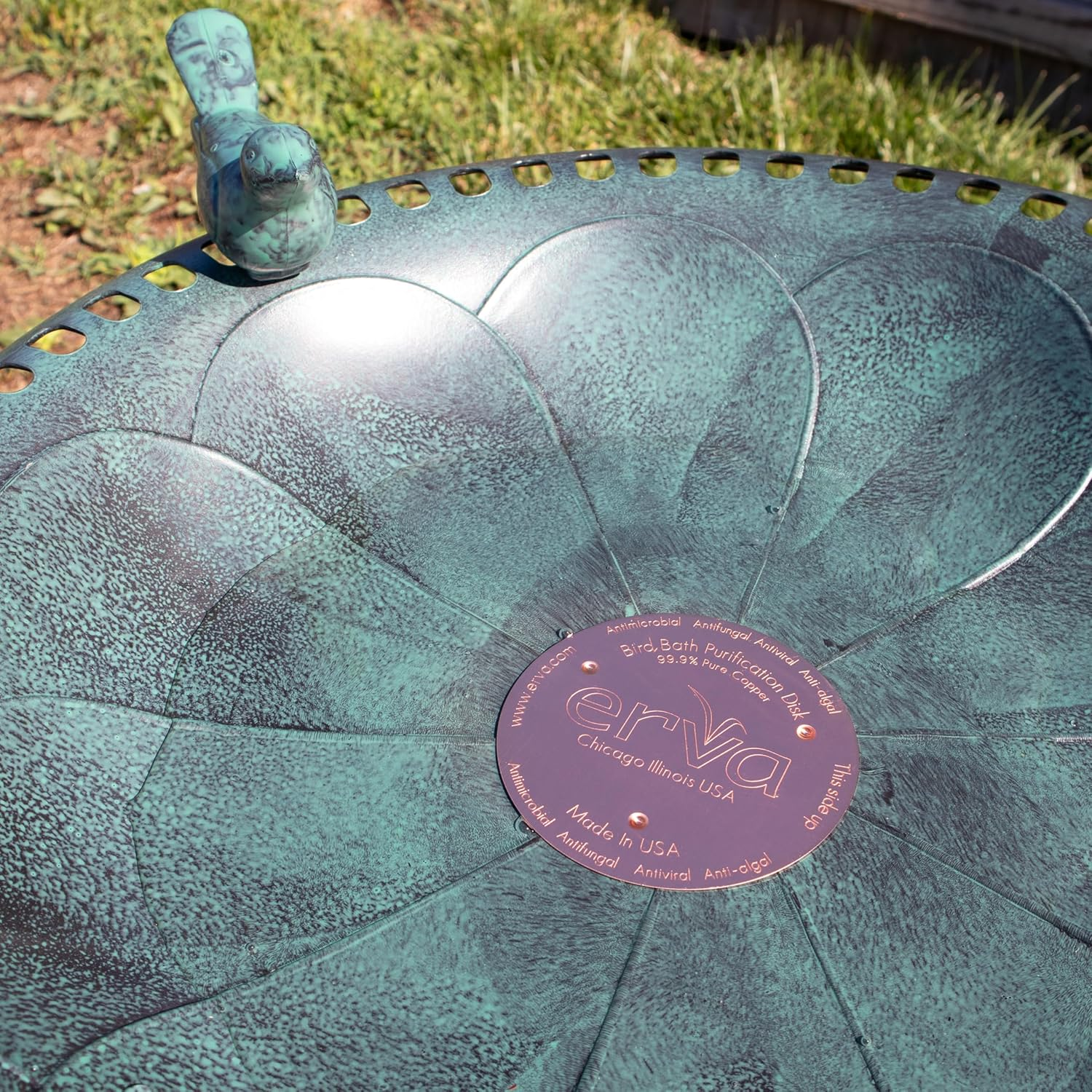 Erva Copper Bird Bath Purification Disk - Made in USA image number 6