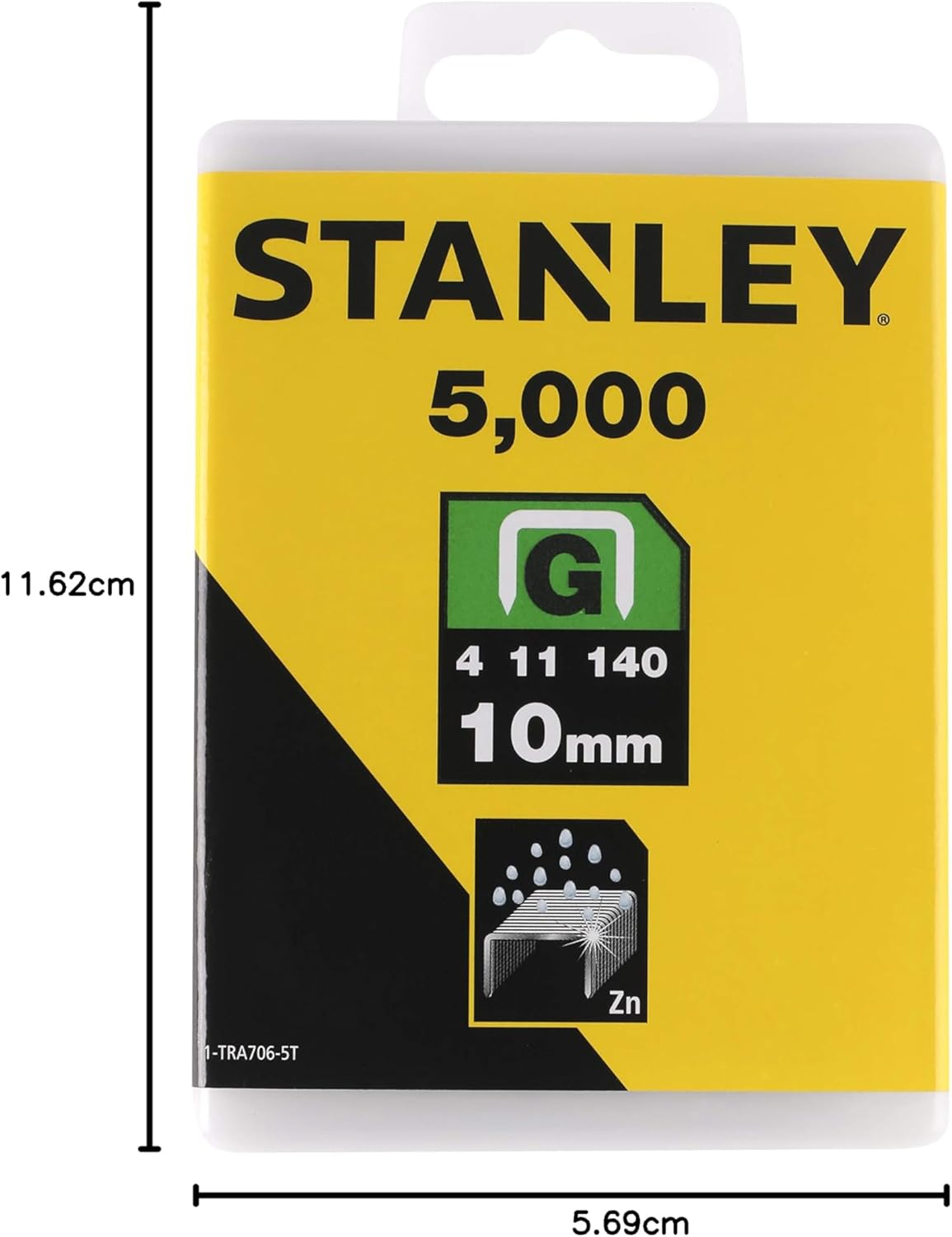 Stanley 1-TRA706-5T Cable Staples, 10Mm, Pack of 5000 image number 1