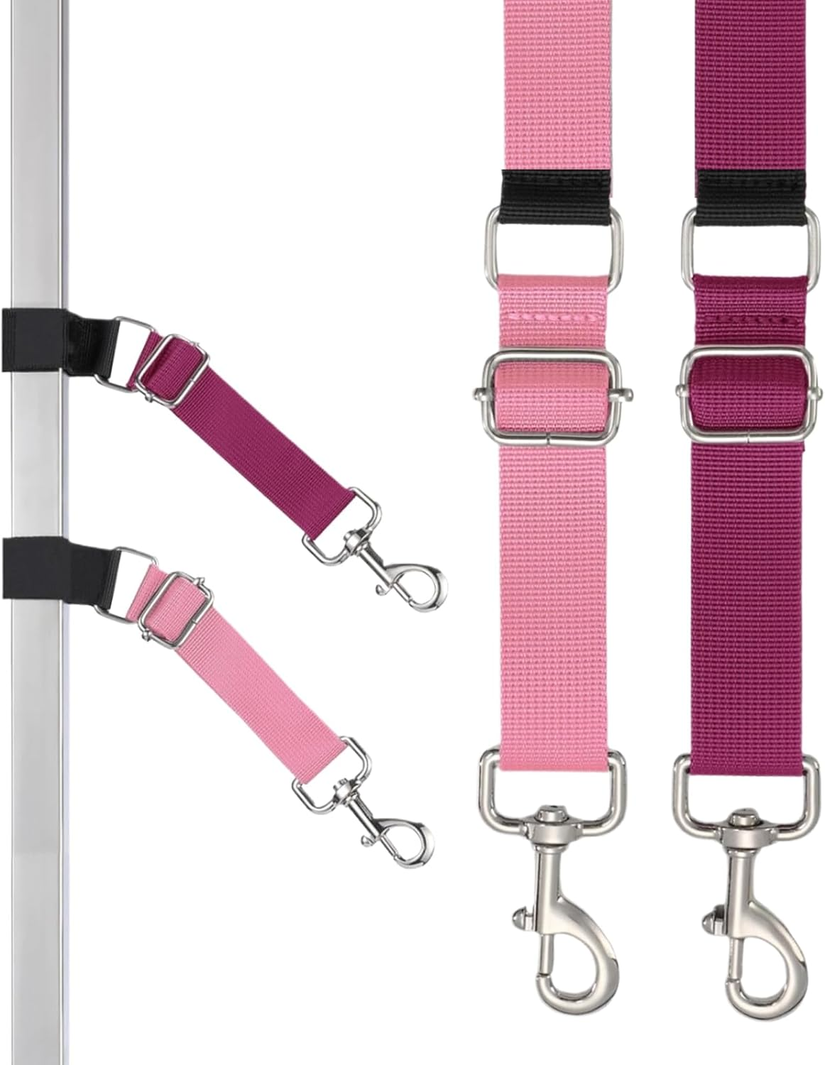 Dog Grooming Arm Accessories - 2 Pack Pet Grooming Extension Straps,Adjustable Nylon Stable Ring Extender, Restraint Rope for Small, Medium, Large Breeds, Professionals, Clinics