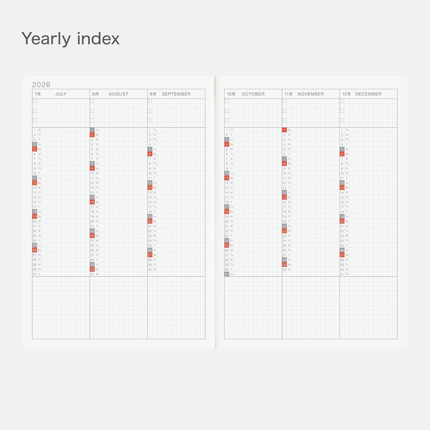 Hobonichi Techo 2026 Cousin Book &ndash; A5, English, Daily, Weekly, Jan Start, Mon Start, Planner image number 1