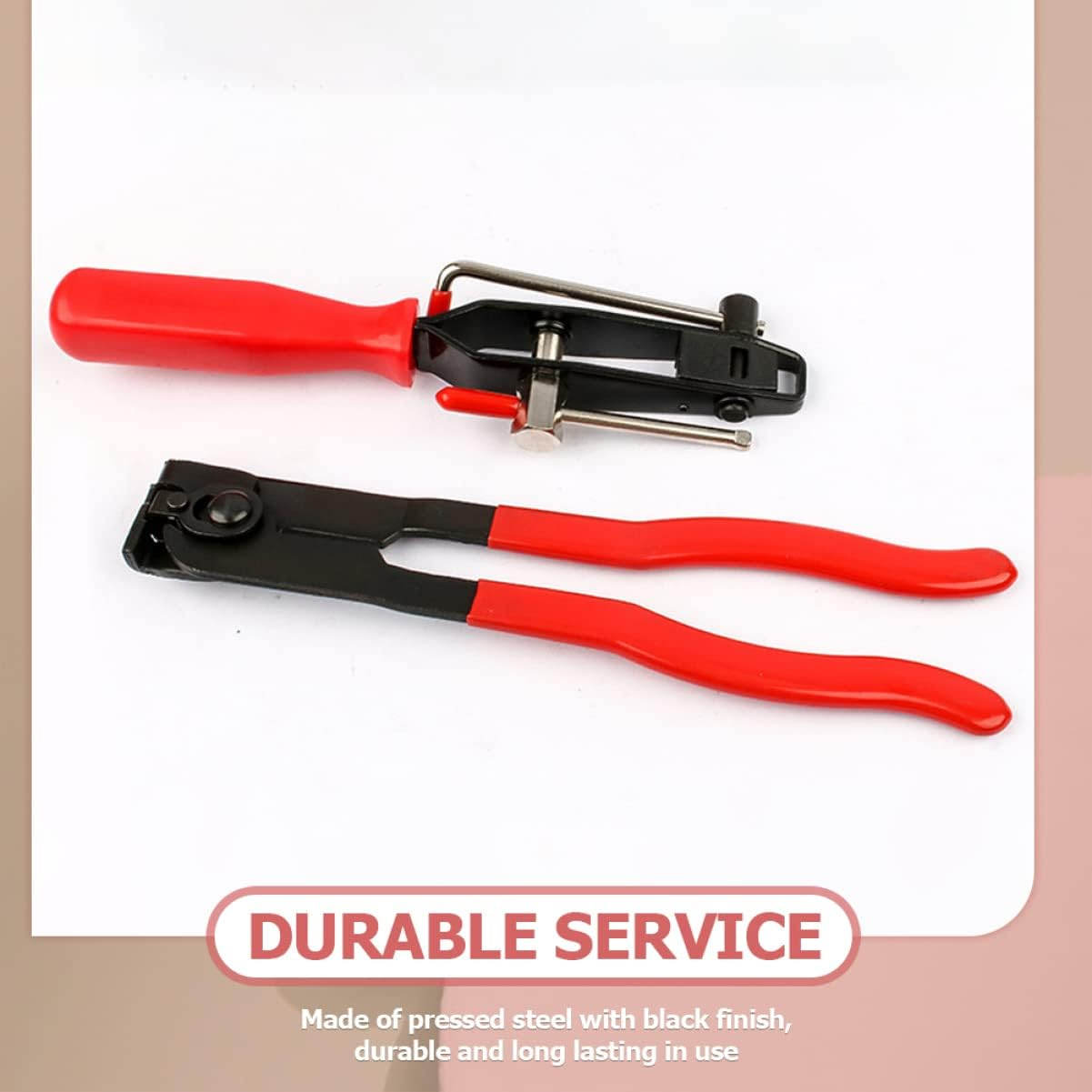 COSMEVIVI Boot Clamp Pliers and Ear-Type Clamp Tool 2Pcs Set for Vehicle Boot Joint Removal Atv Utv Automotive Hose Banding Repair Tools image number 3