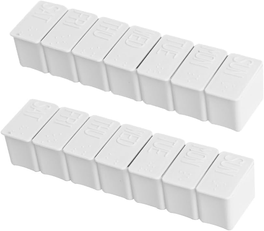 2X 7 Day Weekly Pill Box Medicine Tablet Organizer Dispenser Container Case AU Pink