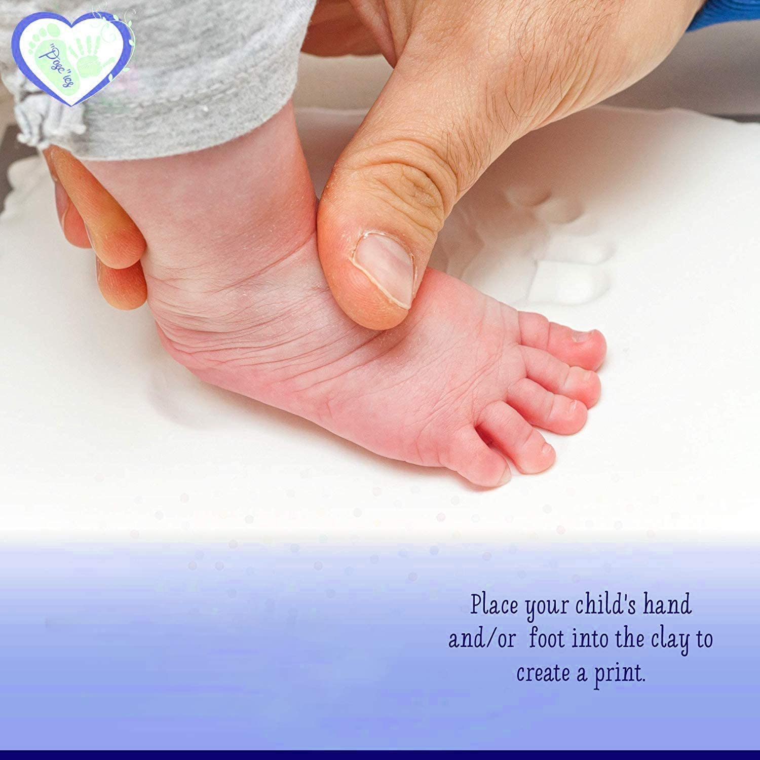 Babyprints Newborn Baby Handprint and Footprint Photo Frame Kit,Perfect for Baby Boy Gifts,Baby Shower Gifts, Newborn Baby Keepsake Frames image number 4