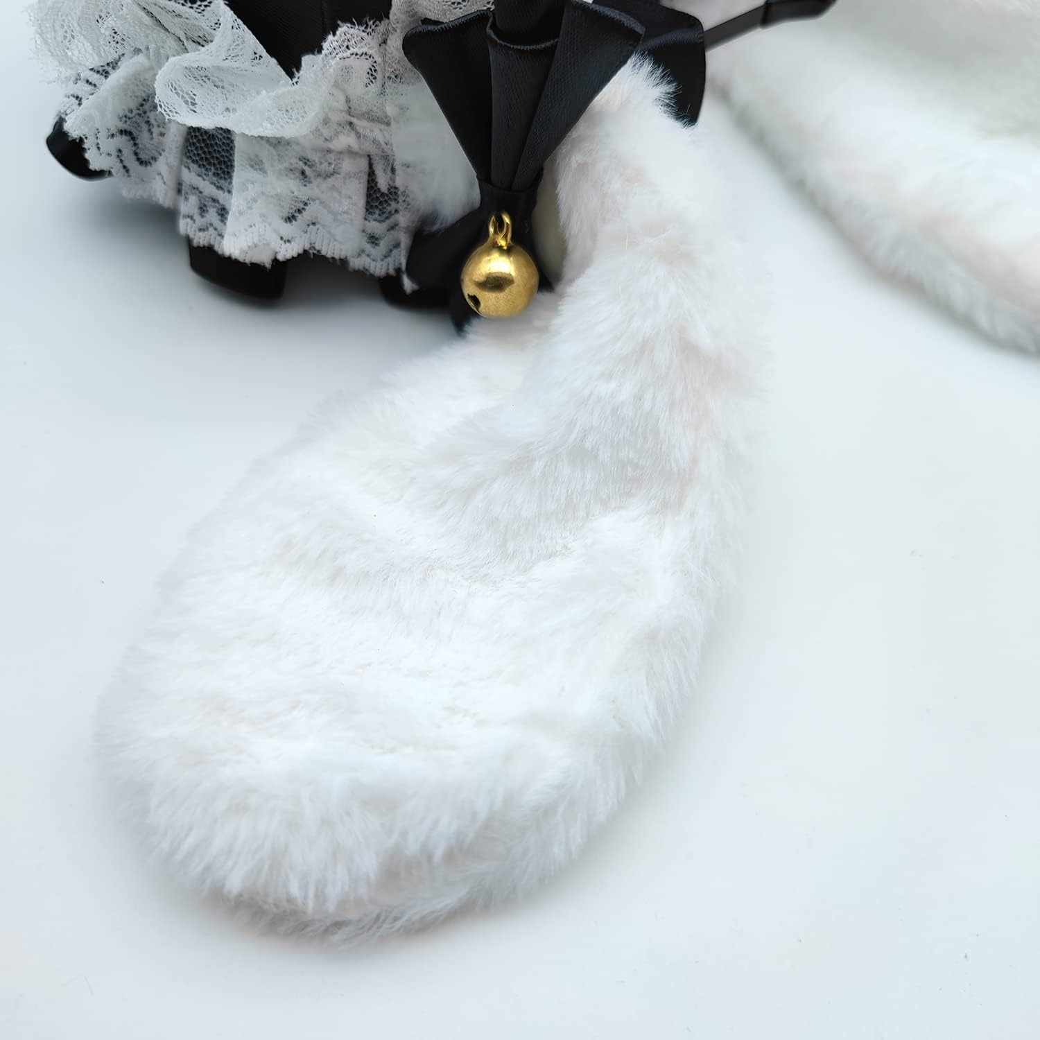 Faylay Cosplay Girl Plush Furry Bunny Ears Headwear Accessory Rabbit Headband - 1-Bjh image number 4