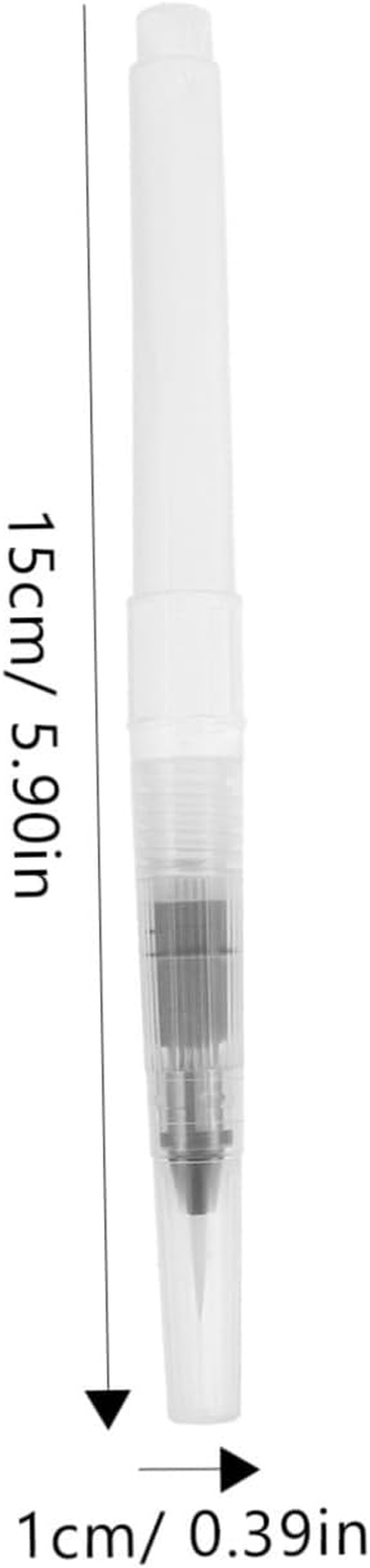 COHEALI 3Pcs Refillable Watercolor Pens Water Brush Pen Empty Watercolor Pen Water Painting Pen Watercolor Art Brush Fillable Paint Pen Water-Base Markers Paint Art Pens Nylon Wool White - Sky-Blue image number 7