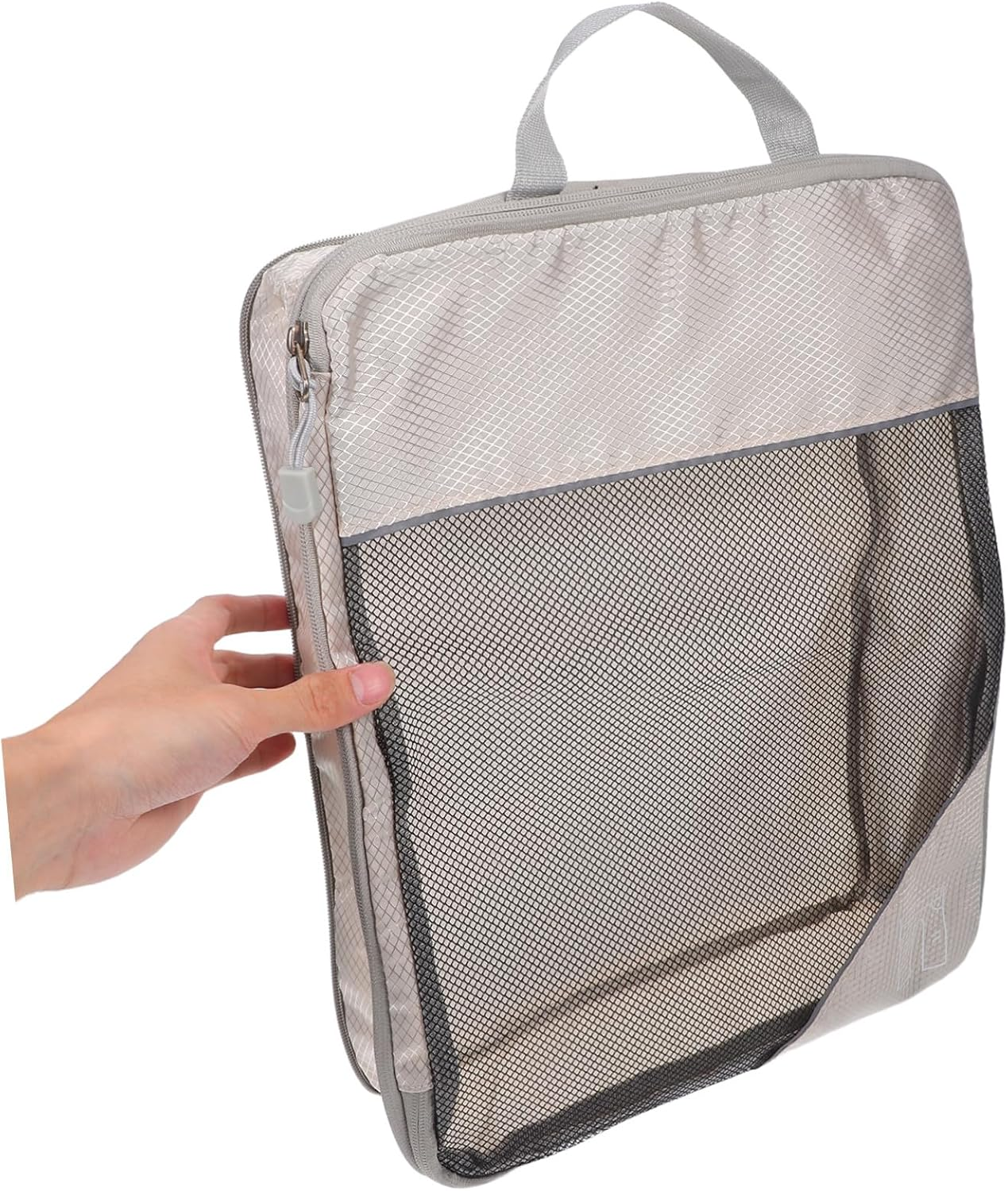 GAROZATION 3PCS Travel Compression Packing Cubes Portable Clothing Organizer Bags Lightweight Luggage Storage Sacks for Suitcases Space-Saving Travel Essentials