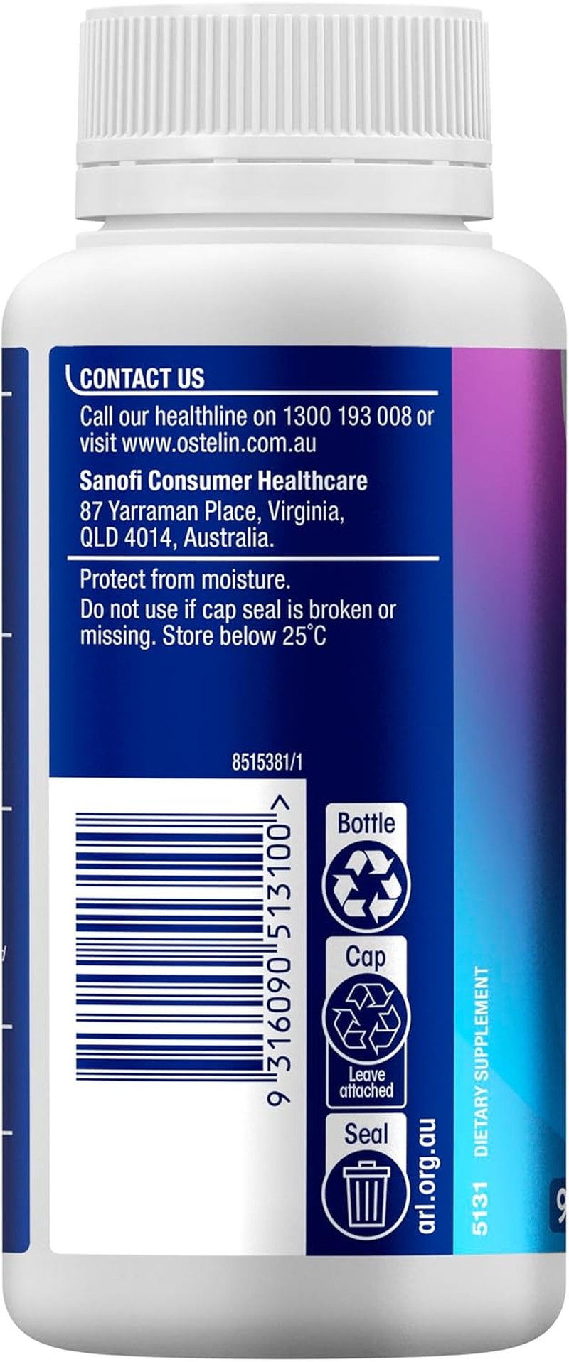Ostelin Vitamin D3 and Glucosamine + Chondroitin Tablets (90 Tablets)