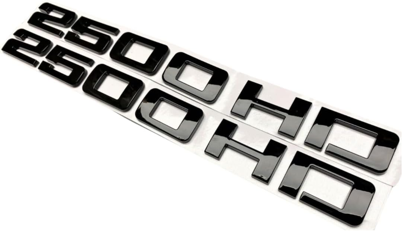 2500 HD Badge Emblem 2-PC Black - Set of 2 Replacement Emblems for Silverado Sierra image number 2