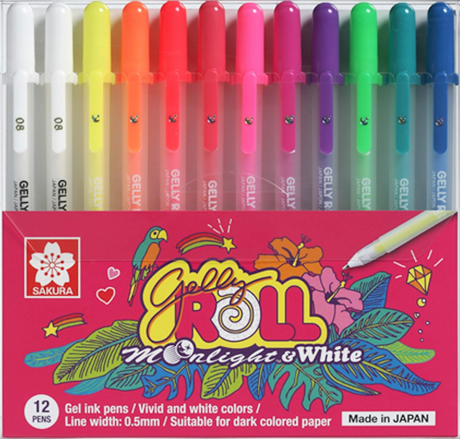 Sakura Gelly Roll Moonlight Pack of 12 Colored Pens image number 3