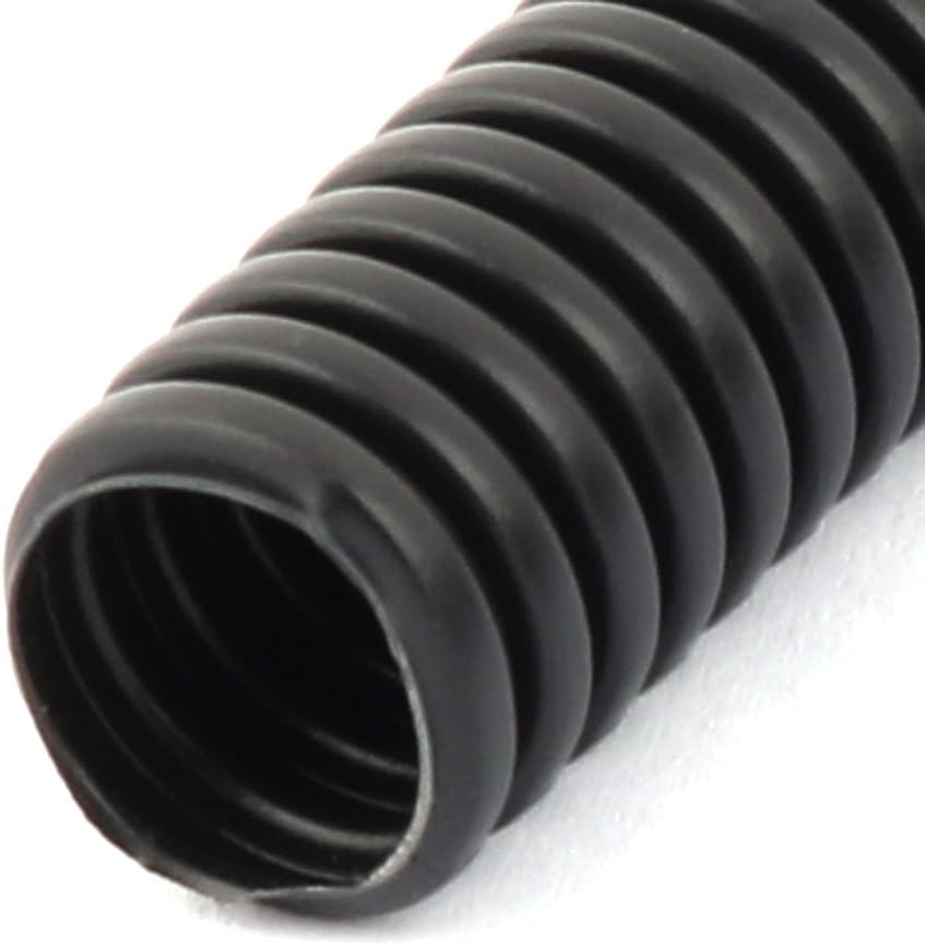 Aexit Corrugated (Electrical Equipment) Cable Conduit Tube Pipe 15.8Mm X 15Mm Dia 35.4Ft (17Ry631Qf670) Long Black image number 2