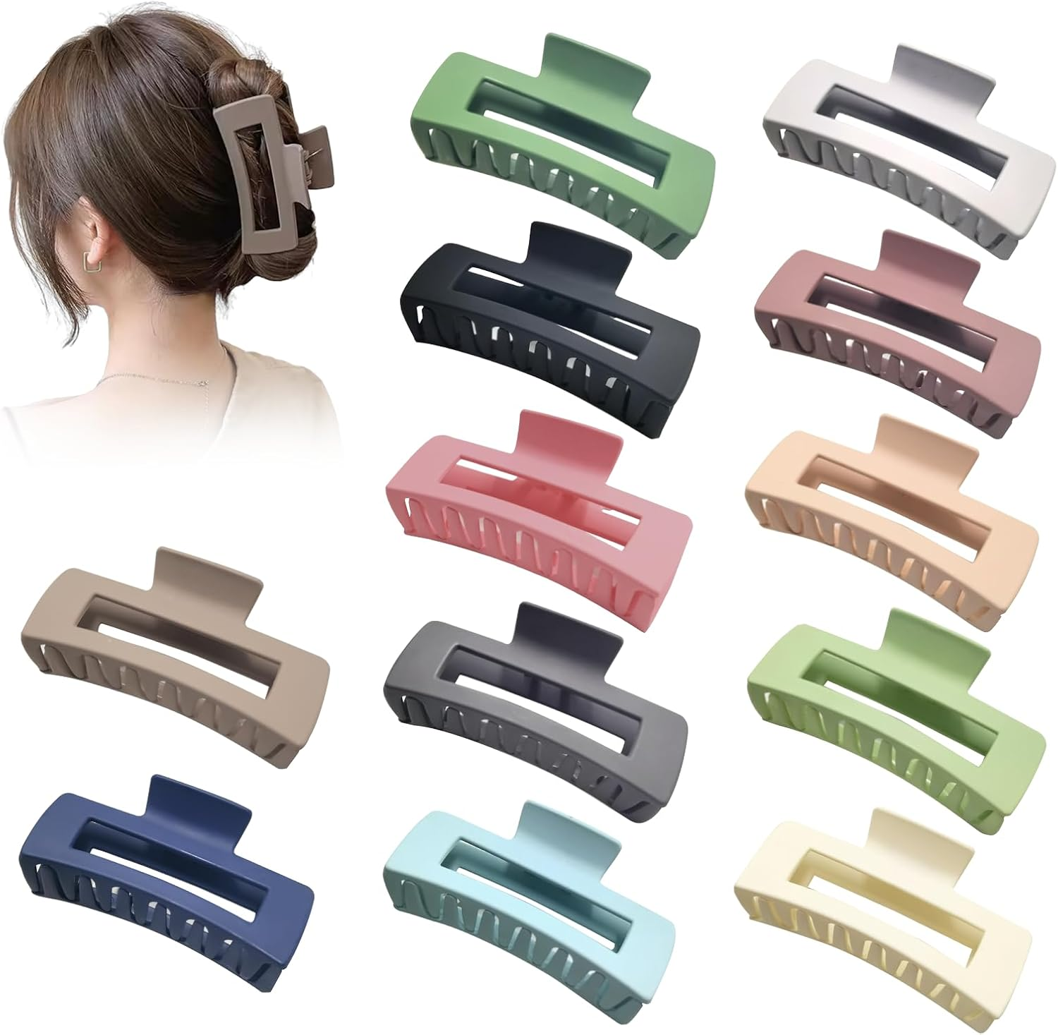 12Pcs Hair Clips Women,Claw Clip,Hair Styling Accessories image number 3