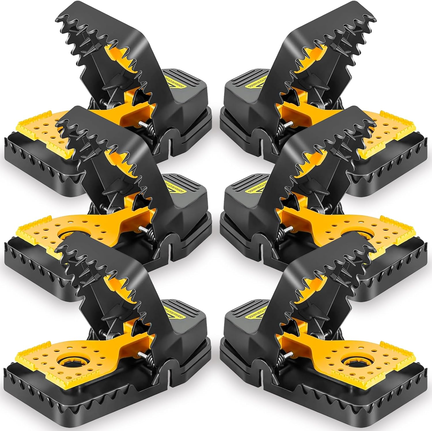 Rat Trap Mouse Trap That Work Multi Heavy-Duty Reusable Indoor-Outdoor Snap Trap Quick Effective Sanitary Safe, Pest Control for Rodent Mouse Mice (Upgrade Lage 6Pack) image number 4