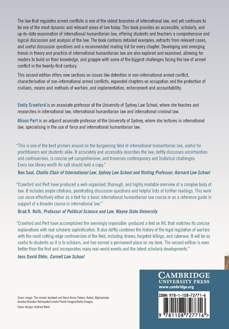 Cambridge International Humanitarian Law Book - Paperback - 12 March 2020 image number 1