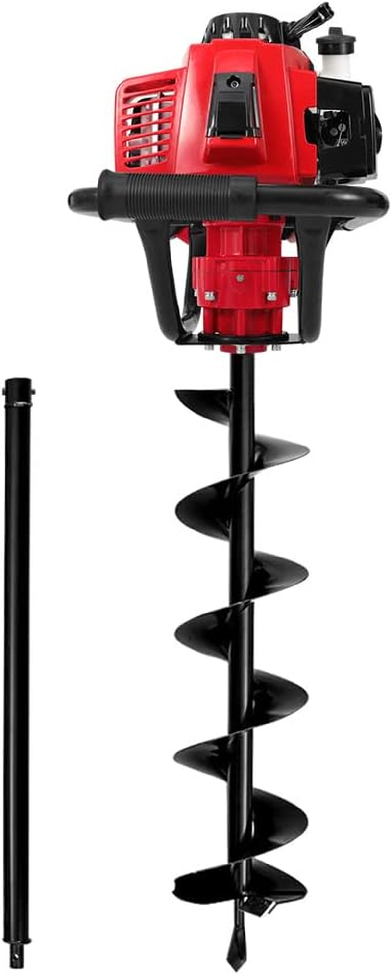 Giantz Post Hole Digger 63Cc Electric Garden Auger Ground Drill Bit Set Power Tools Hand Tool Gardening Accessories Gifts for Seedlings, Flowers Plant Fence Extension, 180Cm Depth and 200Mm Diameter image number 3