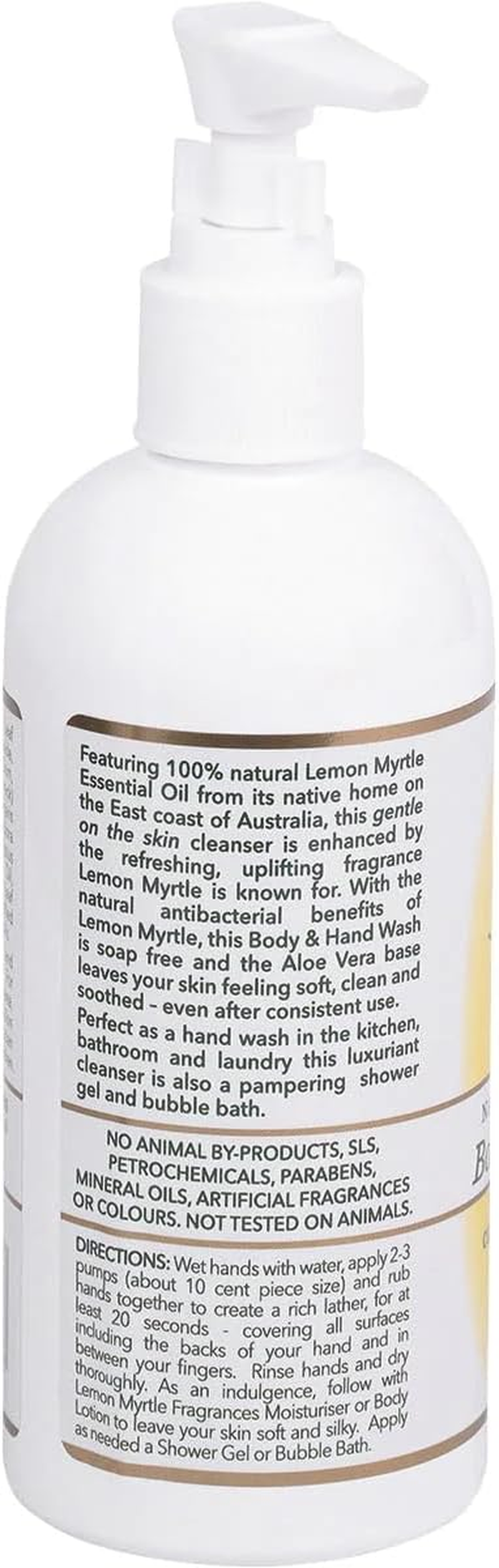 Lemon Myrtle Fragrances Hand and Body Wash, 250 Milliliter