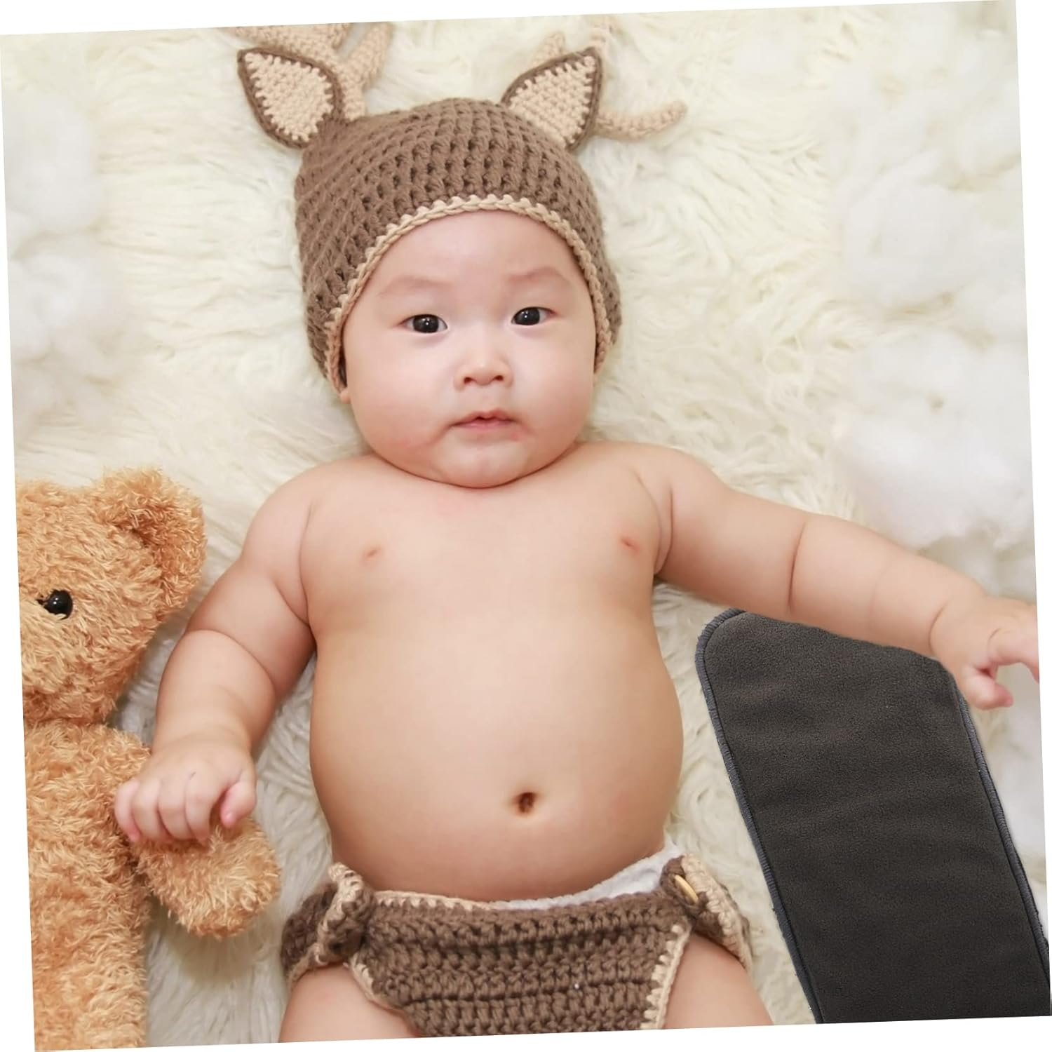 Kisangel 5Pcs Bamboo Charcoal Diaper Liner Washable Nappy Pad Changing Pad Comfortable Breathable Pack image number 1