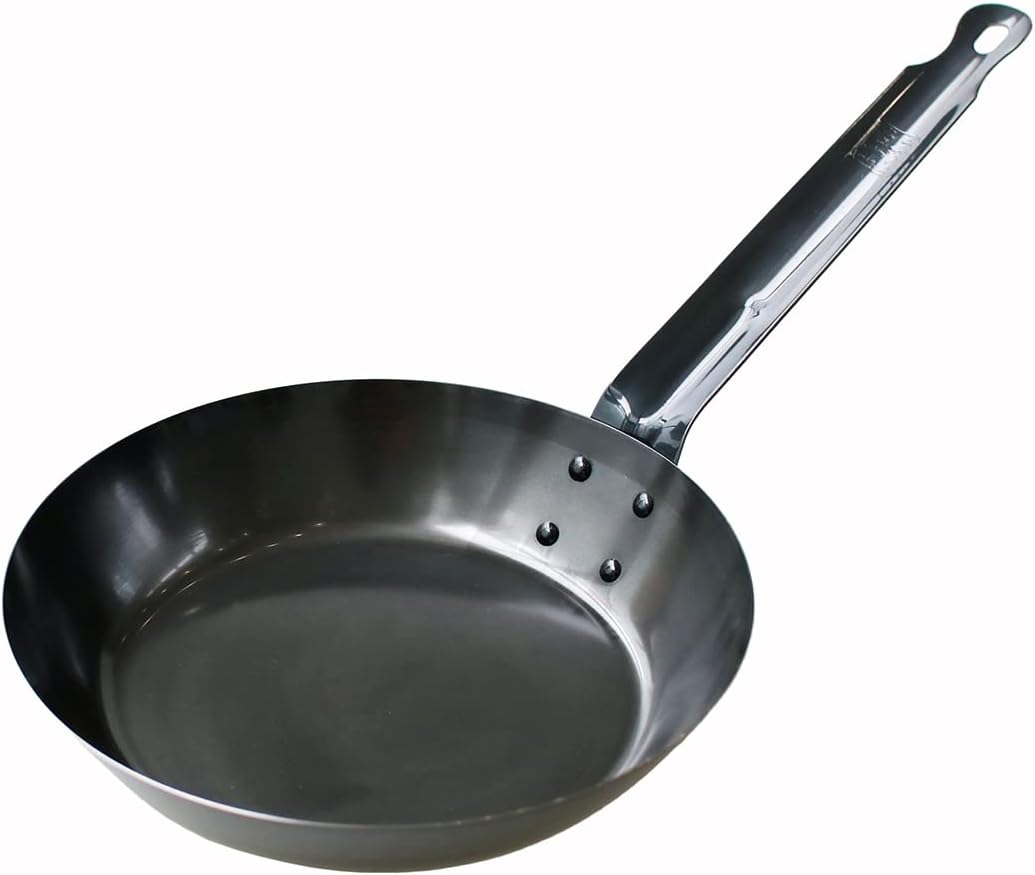 Kobo Aizawa 70374 Iron Frying Pan, Black Pepper, 9.4 Inches (24 Cm) image number 2