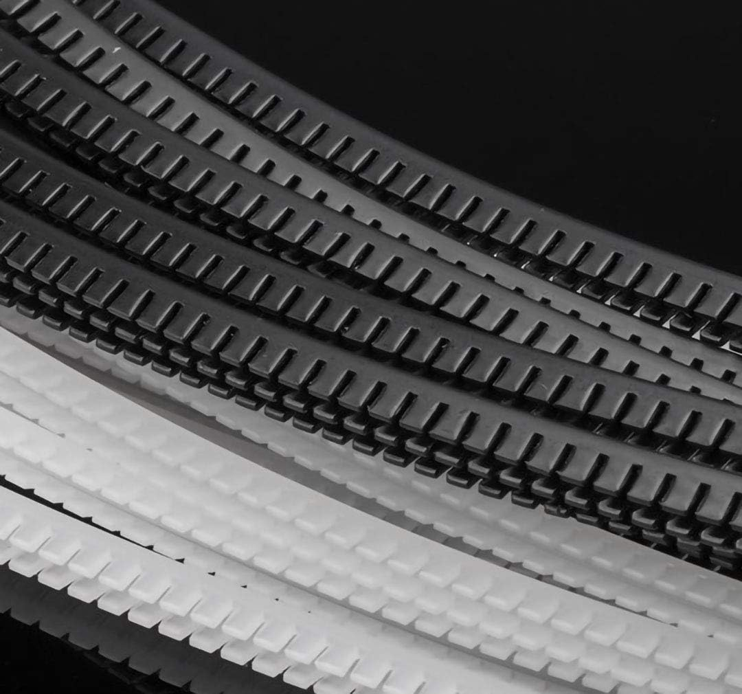 Tueascallk Flexible Sharp and Rough Edge Trim Protector, Push-In Edge Shield for Steel Panels, Wood Panels, Glass and Plastic Panels, Fits 0.03"-0.045" Thickness Edge, Black, White, 32' image number 2