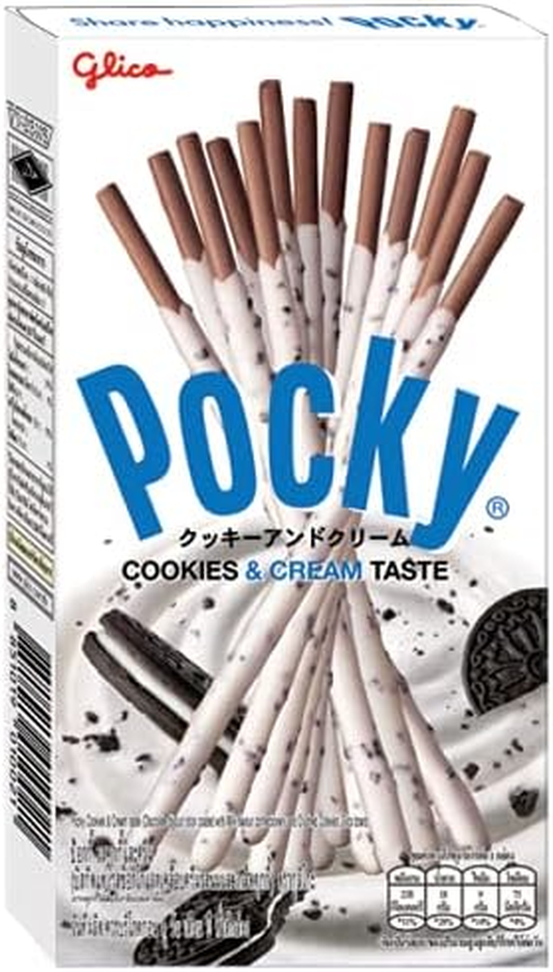 Pocky HAPPY PACK (6 Packs) - Chocolate, Biscuit & Cream, Strawberry, Mango, Banana, Matcha Green Tea