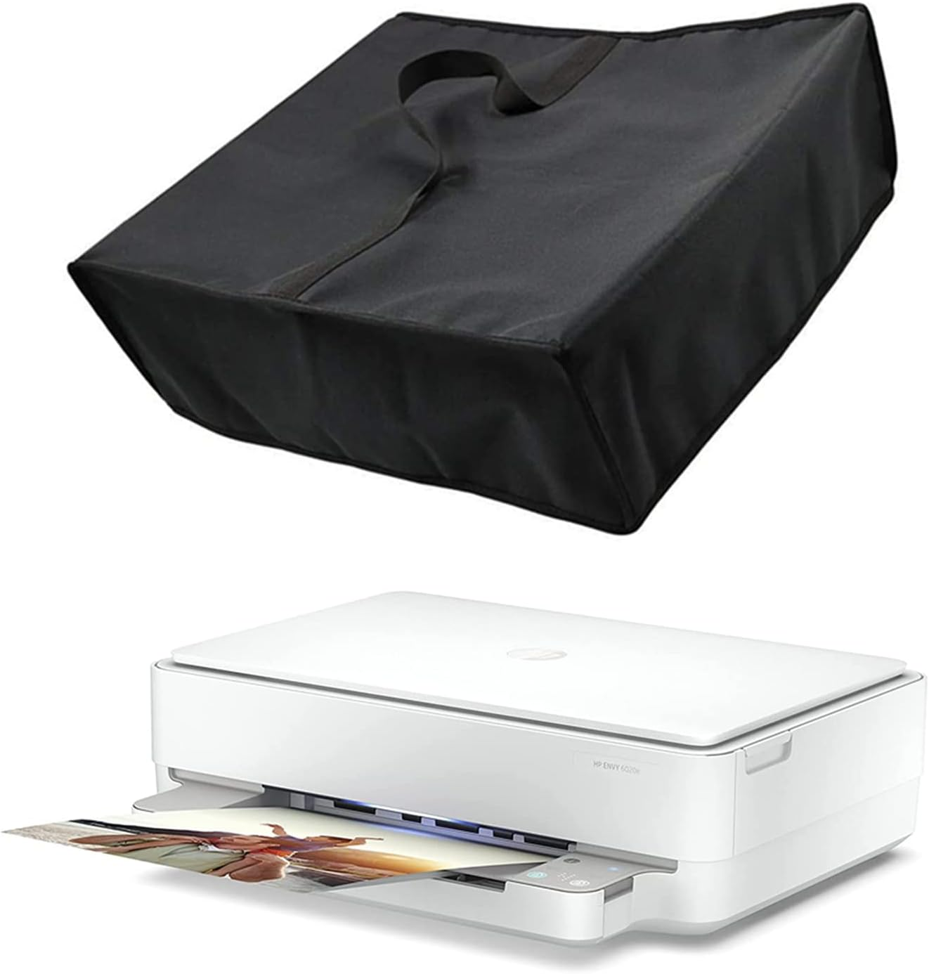 Premium Nylon Fabric Printer Dust Cover Case Compatible with HP Envy 6020/6032/6020E/6055E/6420E/6430E/6455E All-In-One Color Printer image number 6