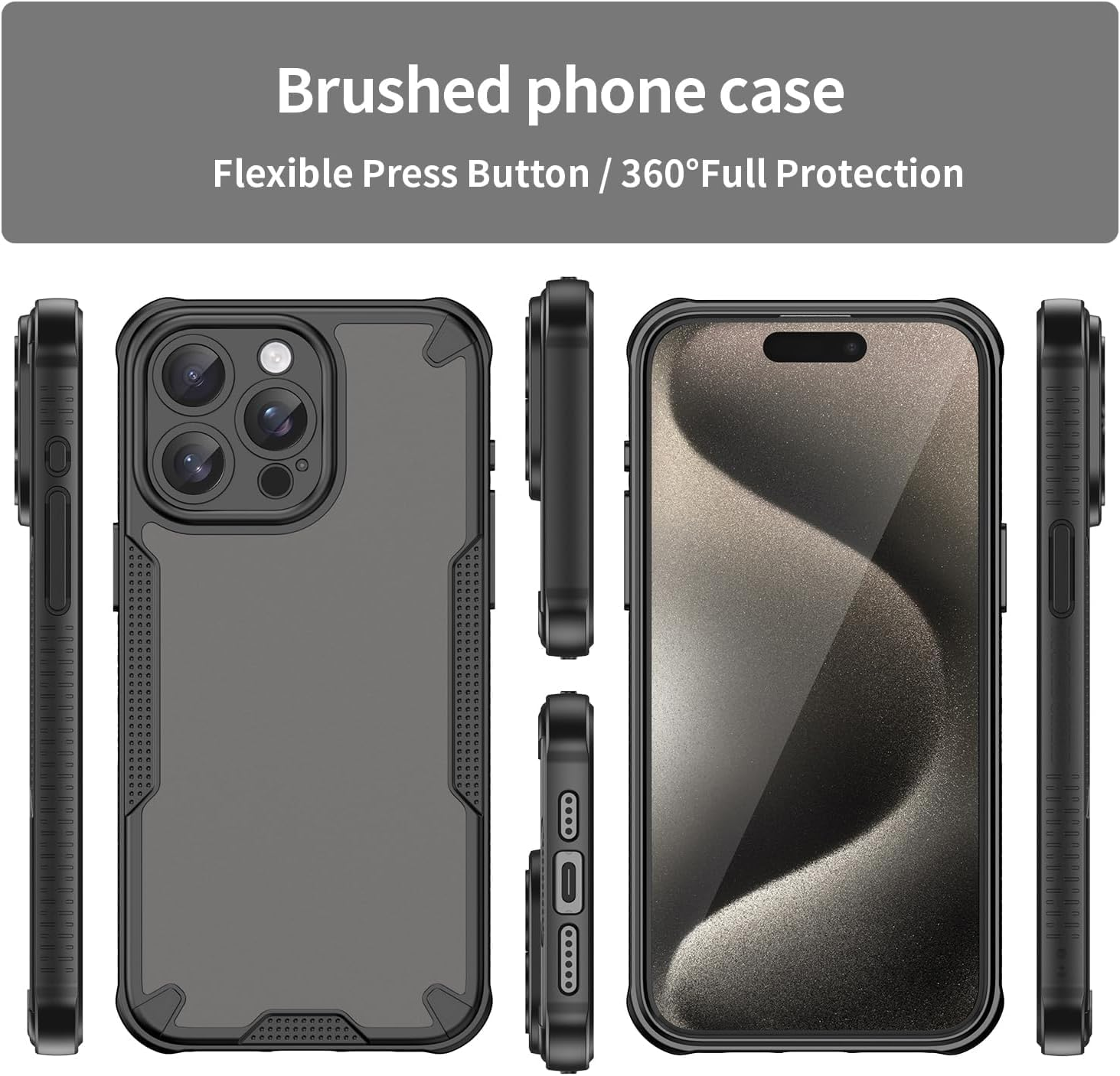RUNGOS for Iphone Xs Max Case Translucent Matte [Remarkable Mil-Grade Shockproof] [Slim Fit, Anti-Slip Side] [Wireless Charging] 10Ft Drop Tested Bumper Cover for Iphone Xs Max Phone Case 2018 image number 6