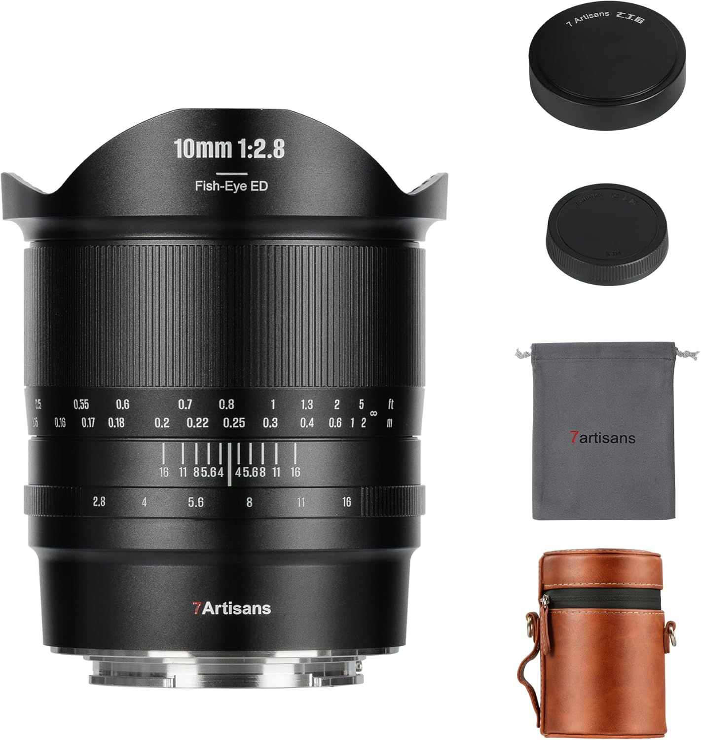 7Artisans 10Mm F2.8 II Full Frame Ultra Wide Angle Fisheye Lens 185&deg;Manual Focus for Sony E-Mount Mirrorless Cameras A7/A7R/A7S/A7II/A7RII/A7SII/A9/A7RIII/A7III/A7RIV/A9II/A7SIII/A7C/A1 image number 6