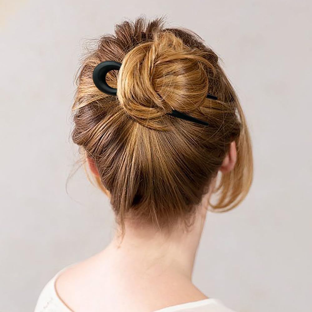 TTPSRY 6 Pcs U-Shaped Hair Fork for Women Bun Holder and Updo Styling Tool Secure and Elegant Design for Everyday or Special Occasions image number 5