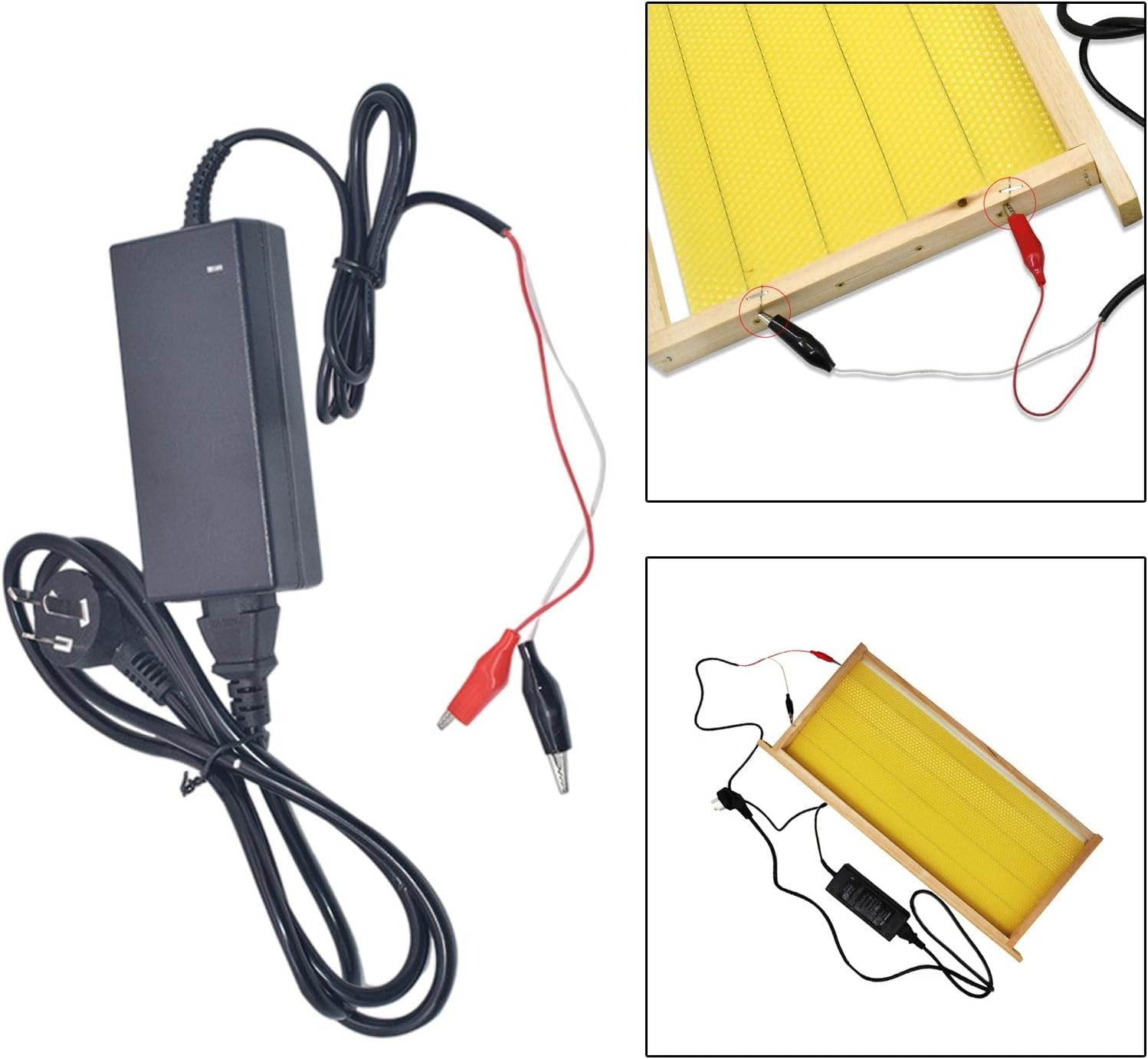 Electric Embedder Heating Box Wax Foundation Embedder 220V 12V 4A Beekeeping for Equipment Beekeeper, AU Adapter image number 4