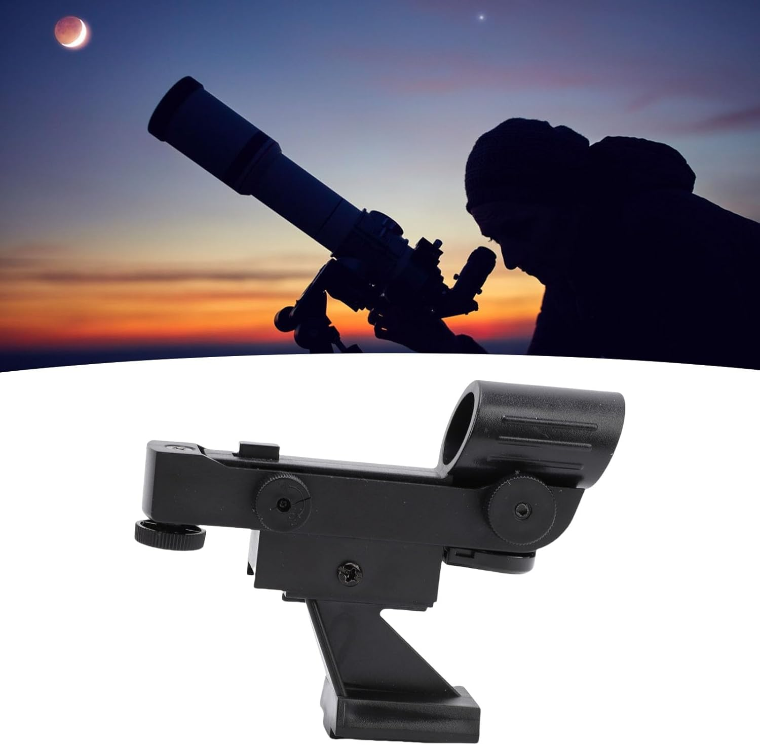 XUMIUZIY Red Dot Finderscope, LED Dot Viewfinder with Brightness Adjustment for Astronomical Telescopes, Compatible with 80EQ SE SLT PS Series image number 6