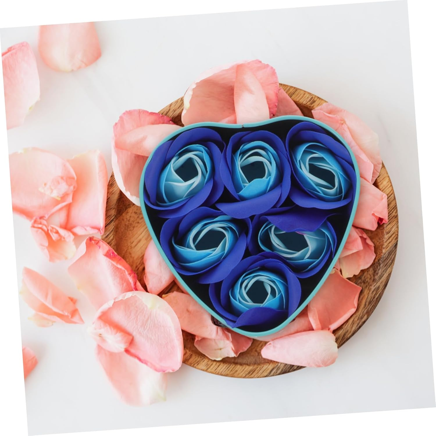 3Boxes Creative Mothers Day Present Soap Flower Heart-Shaped image number 6