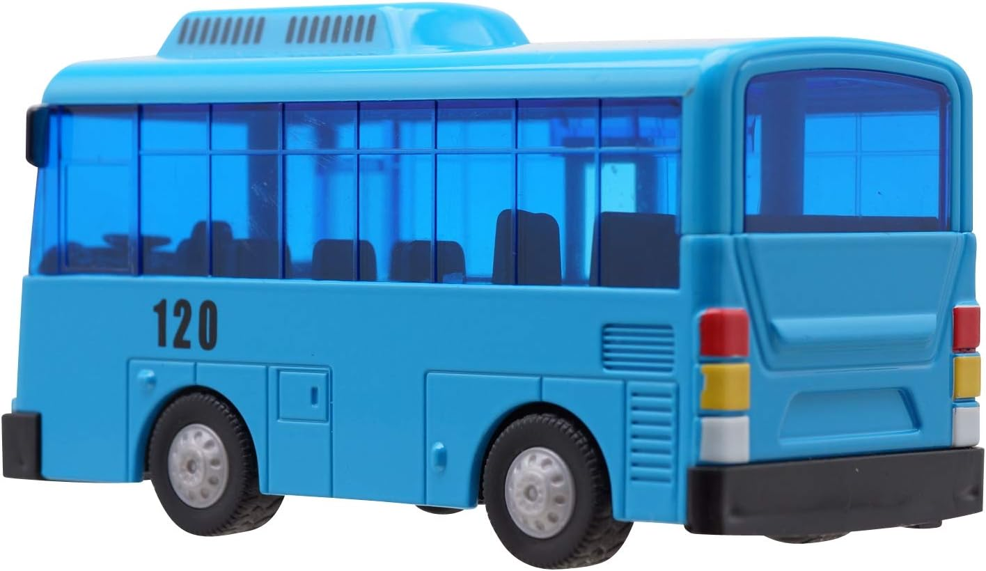 Metal Die-Casting Bus Toy - TAYO the Little Bus Push and Go Play Vehicles Toy & Games for Kids, Girls & Boys Animation Character Friends (TAYO the Blue Bus) image number 6