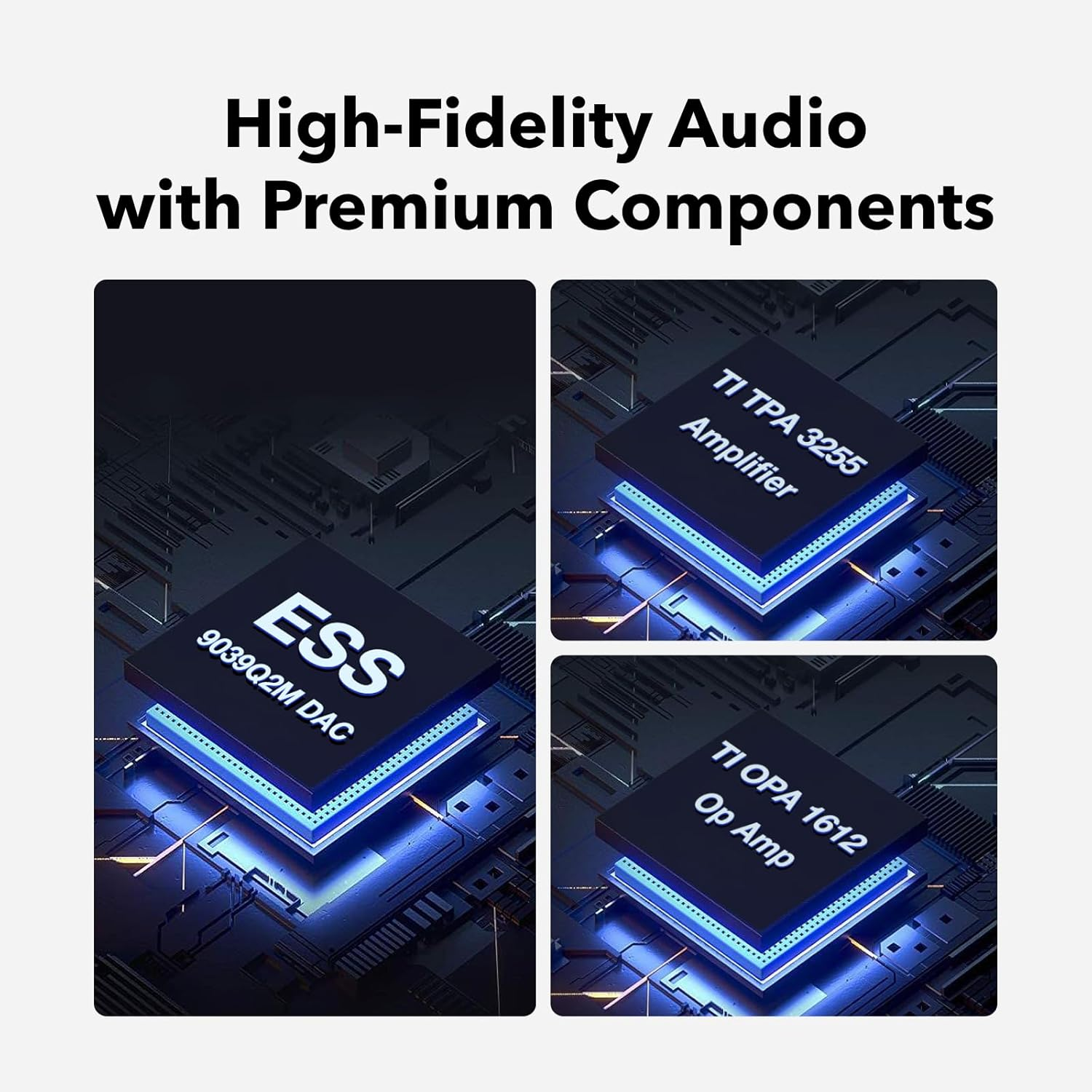 Wiim Vibelink Amp | 100W Power Amplifier with Premium ESS 9039Q2M DAC and TI TPA3255 | Compatible with Wiim Mini, Pro, Pro Plus, Ultra | RCA, Coax, and Optical Inputs | Space Gray image number 5