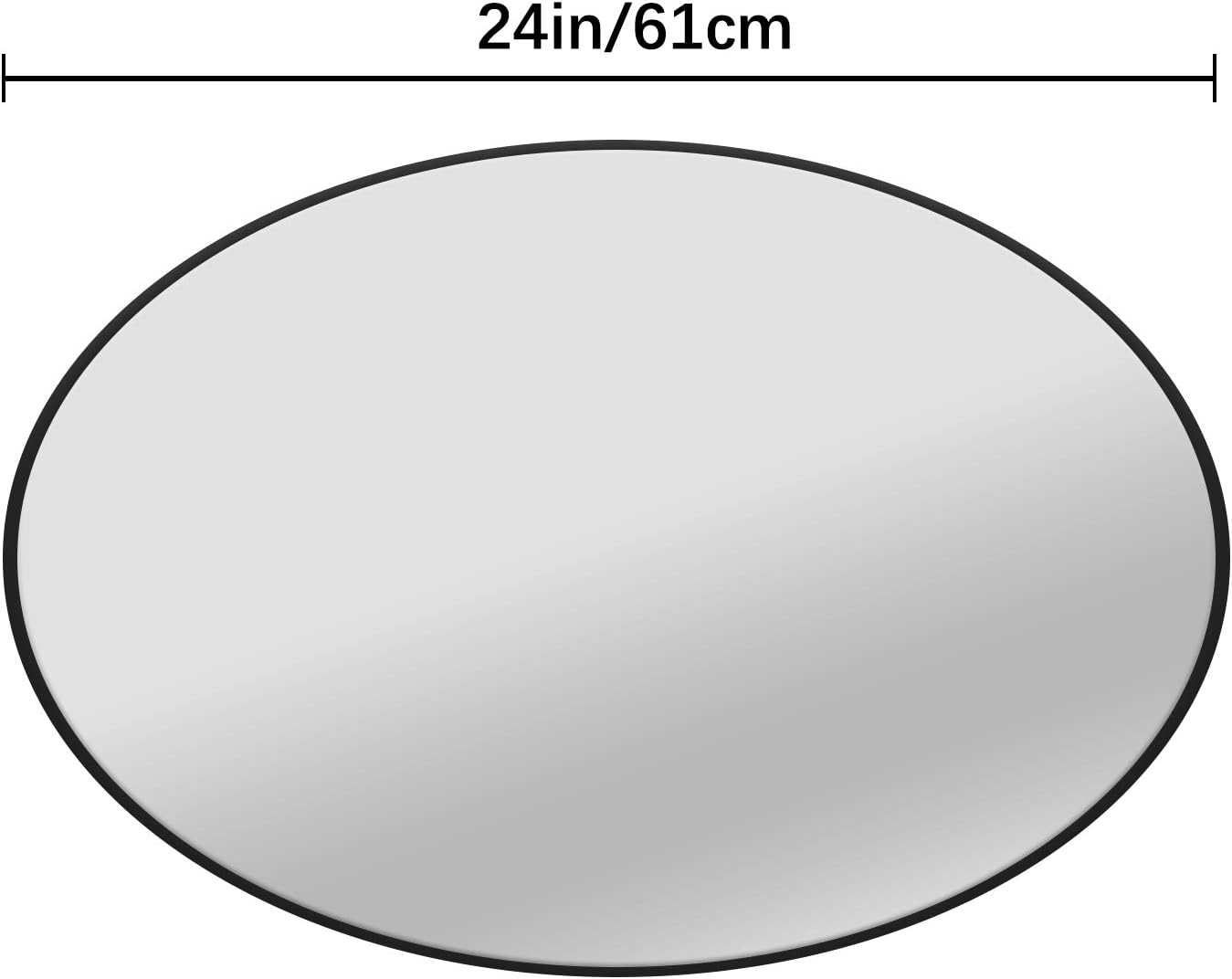 AIEX 24 Inch round Ember Fire Pit Mat, Fire Resistant Mat, Fireproof under Grill Mat, BBQ Mat, Floor Mat, Deck Protector, Firepad, Protect Deck Lawn Outdoor Patio from Embers