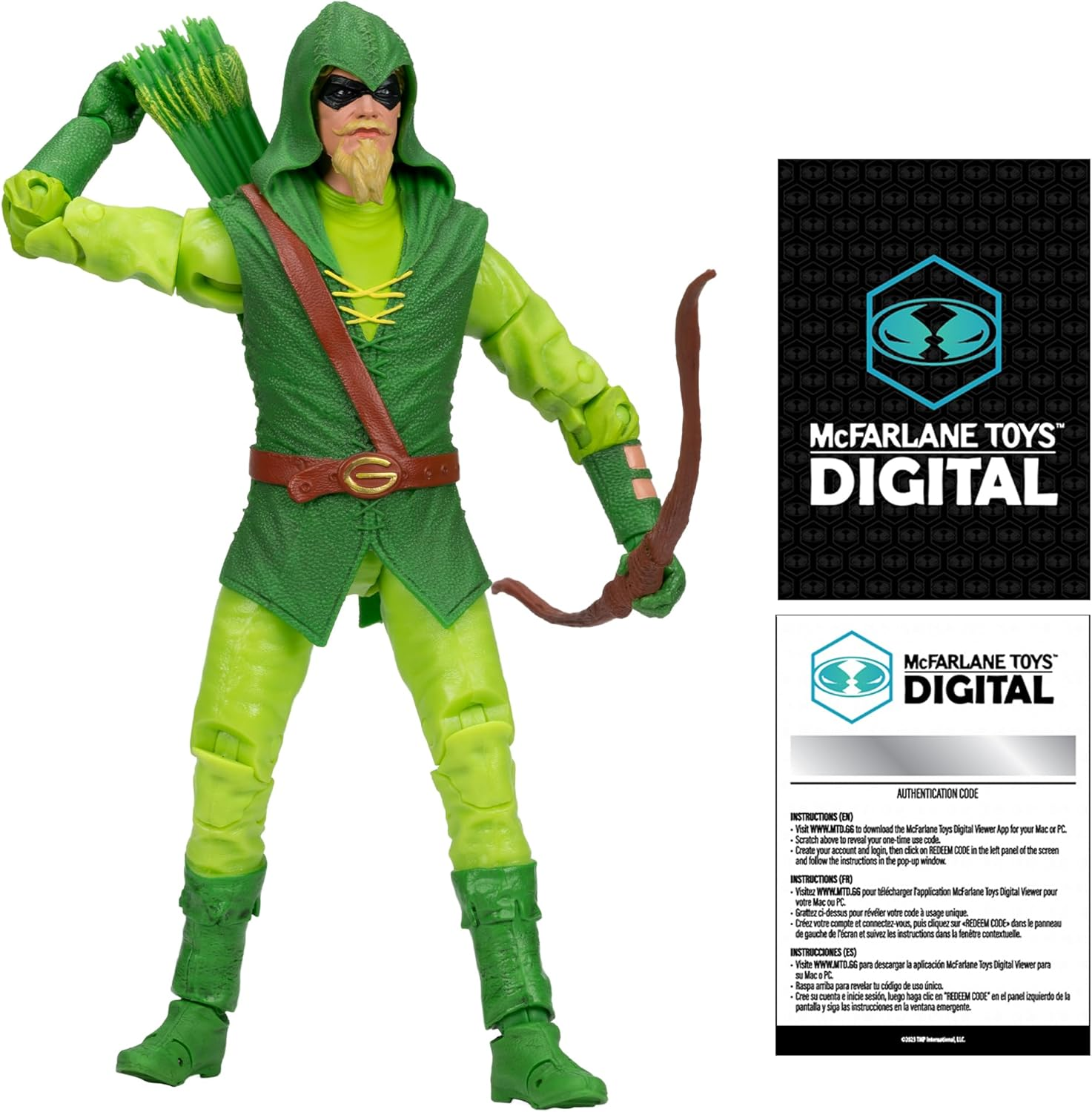 Mcfarlane Toys DC Direct Green Arrow (Longbow Hunter) 7In Action Figure Digital Collectible image number 5