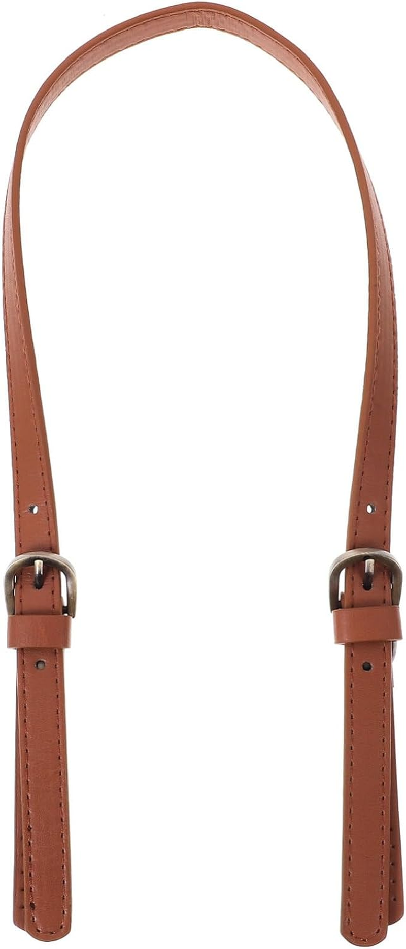 SEWACC 2Pcs Leather Bag Strap Handbag Belt Dual Buckles Adjustable Crossbody Shoulder Strap for Women Tote Bag