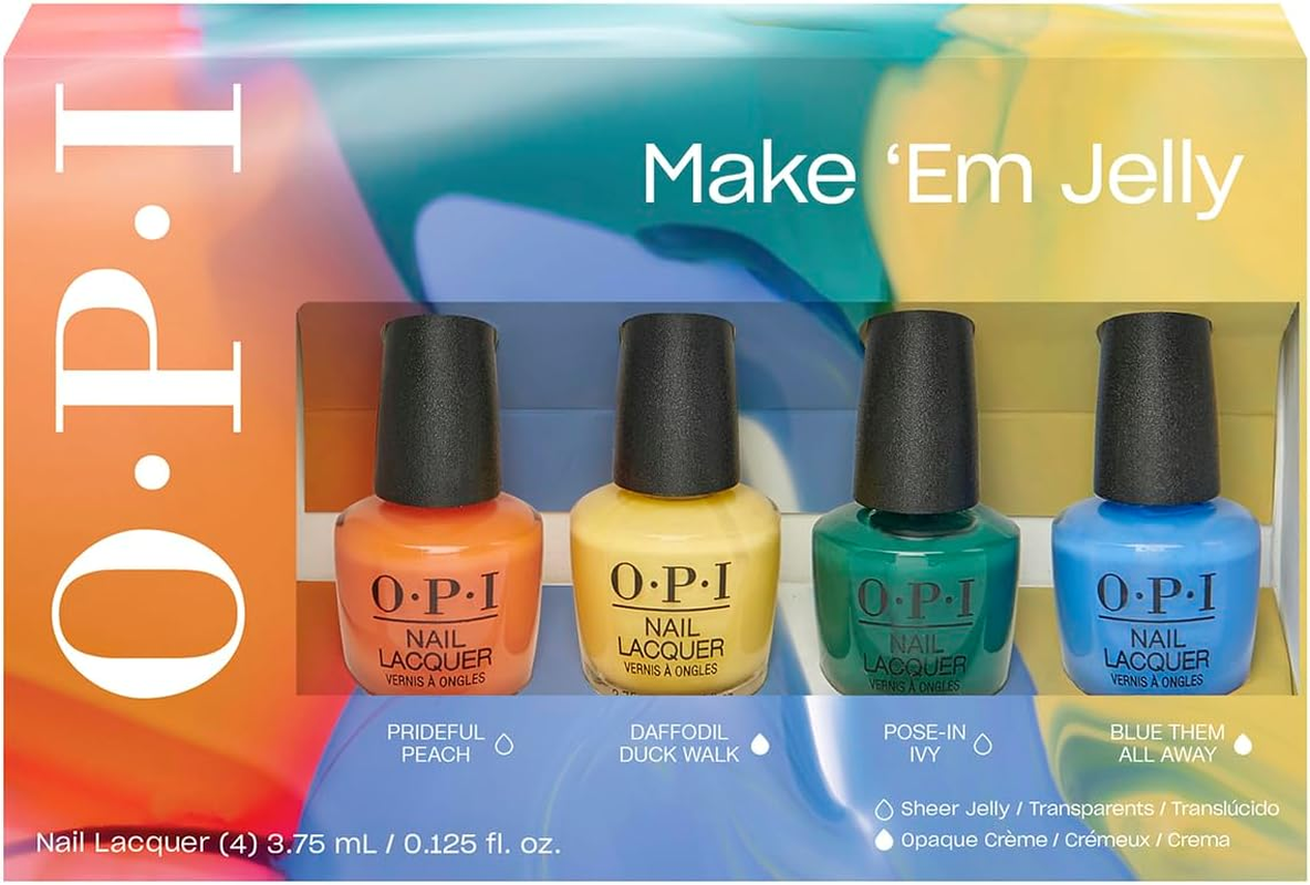 OPI Infinite Shine Nail Polish, Make 'Em Jelly Collection, for up to 11 Days of Gel-Like Polish, Lacquer Mini Edition, 15 Ml image number 3