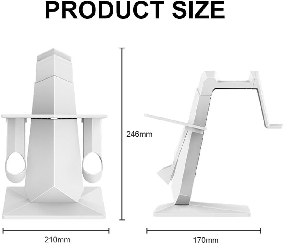VR Headset Stand, VR Mount Display Storage, VR Display Mount Station, Controller Stand, Headset Holder for Quest 3S and Quest 3, Accessories for Headset and Touch Controller image number 4