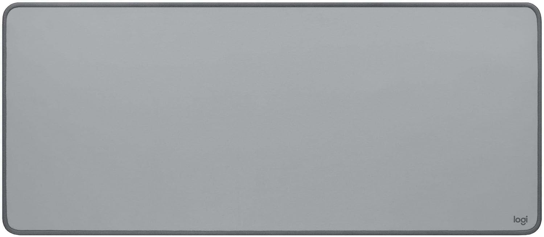 Logitech Desk Mat - Studio Series, Multifunctional Large Desk Pad, Extended Mouse Mat, Office Desk Protector with Anti-Slip Base, Spill-Resistant Durable Design, in Mid Grey