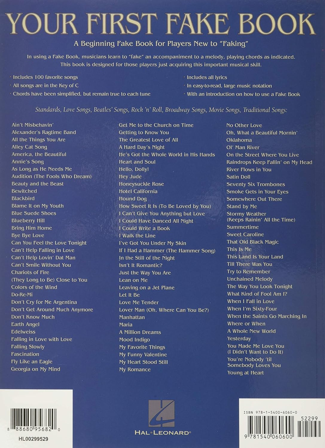 Your First Fake Book - C Edition Beginner Piano Songbook with Large Notation Simplified Chords A: Featuring Large Music Notation, Lyrics, & Simplified Harmonies C Edition image number 3